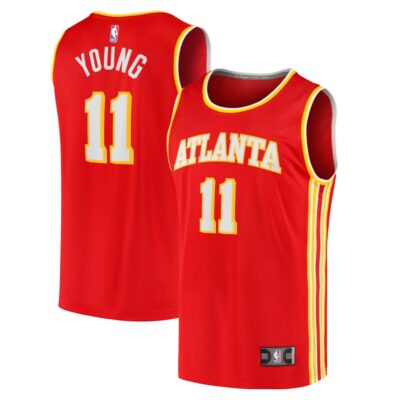 Trae Young Atlanta Hawks Fast Break Player Jersey - Icon Edition - Red