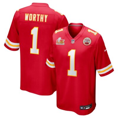 Xavier Worthy Kansas City Chiefs Super Bowl LIX Game Jersey - Red
