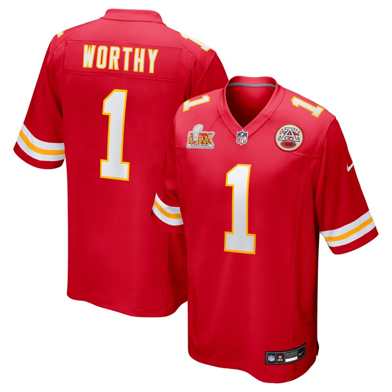 Xavier Worthy Kansas City Chiefs Super Bowl LIX Game Jersey - Red