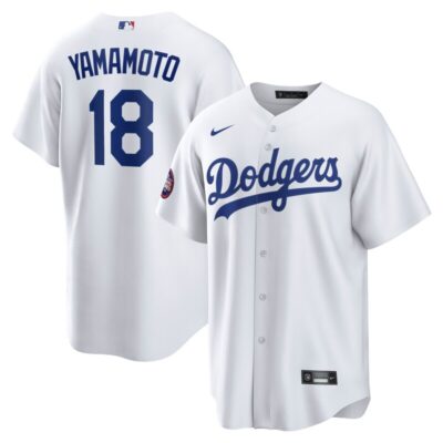 Yoshinobu Yamamoto Los Angeles Dodgers  2025 MLB World Tour: Tokyo Series Home Replica Player Jersey - White
