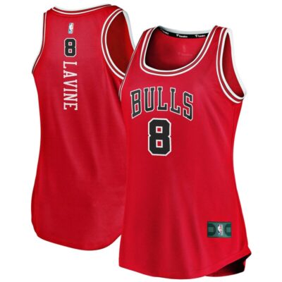 Zach LaVine Chicago Bulls Women Fast Break Tank Jersey - Icon Edition - Red