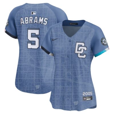 CJ Abrams Washington Nationals Women's 2025 City Connect Limited Jersey - Blue