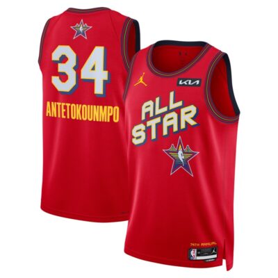 Giannis Antetokounmpo Unisex 2025 NBA All-Star Game Swingman Player Jersey - Red