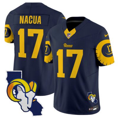 Los Angeles Rams #17 Puka Nacua Navy 2025 F.U.S.E. V2 Limited Football Stitched Jersey