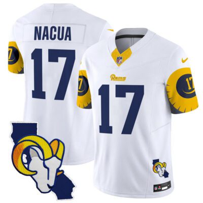 Los Angeles Rams #17 Puka Nacua White 2025 F.U.S.E. V2 Limited Football Stitched Jersey