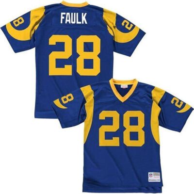 Los Angeles Rams Active Player Custom Blue Throwback Football Stitched Jersey