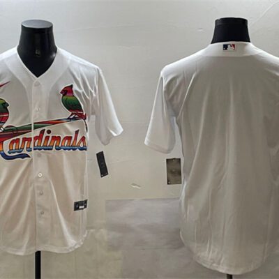St. Louis Cardinals Blank White Cool Base Stitched Baseball Jersey
