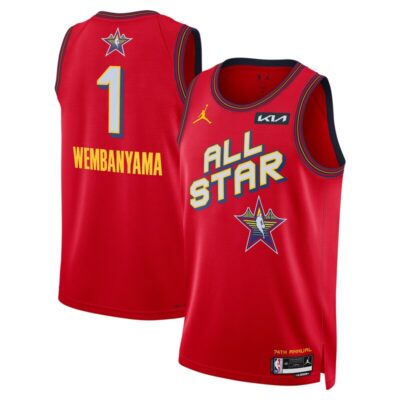 Victor Wembanyama Unisex 2025 NBA All-Star Game Swingman Player Jersey - Red