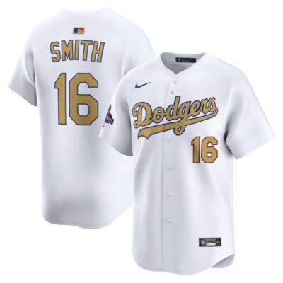 Will Smith Los Angeles Dodgers 2025 Gold Collection Limited Jersey - White