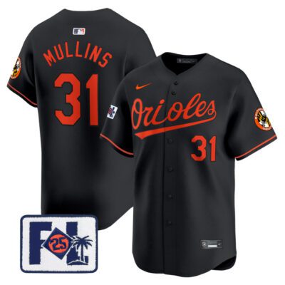 Baltimore Orioles 2025 Spring Training Patch Vapor Premier Limited Jersey - Black Cedric Mullins