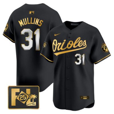 Baltimore Orioles 2025 Spring Training Patch Vapor Premier Limited Jersey - Black Limited Cedric Mullins