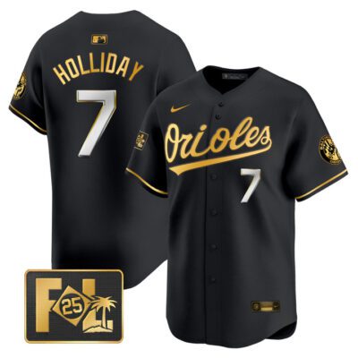 Baltimore Orioles 2025 Spring Training Patch Vapor Premier Limited Jersey - Black Limited Jackson Holliday