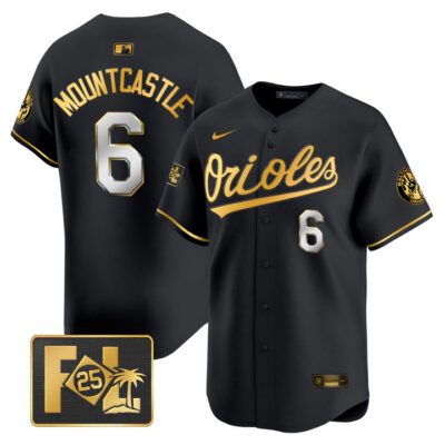 Baltimore Orioles 2025 Spring Training Patch Vapor Premier Limited Jersey - Black Limited Ryan Mountcastle
