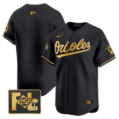 Baltimore Orioles 2025 Spring Training Patch Vapor Premier Limited Jersey - Black Limited Team