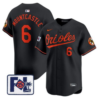 Baltimore Orioles 2025 Spring Training Patch Vapor Premier Limited Jersey - Black Ryan Mountcastle