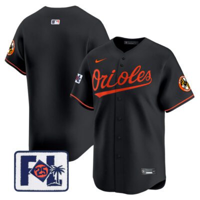 Baltimore Orioles 2025 Spring Training Patch Vapor Premier Limited Jersey - Black Team