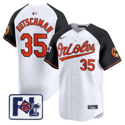 Baltimore Orioles 2025 Spring Training Patch Vapor Premier Limited Jersey - White Alternate Adley Rutschman