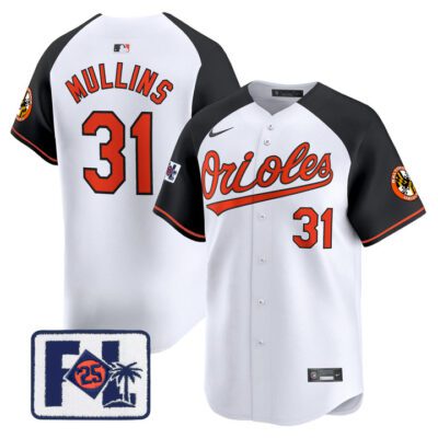 Baltimore Orioles 2025 Spring Training Patch Vapor Premier Limited Jersey - White Alternate Cedric Mullins