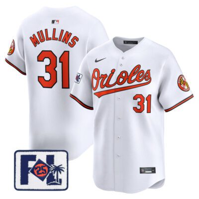 Baltimore Orioles 2025 Spring Training Patch Vapor Premier Limited Jersey - White Cedric Mullins