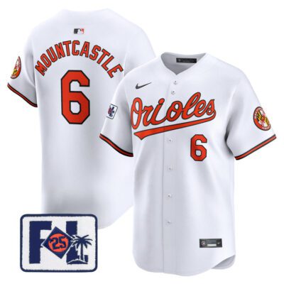 Baltimore Orioles 2025 Spring Training Patch Vapor Premier Limited Jersey - White Ryan Mountcastle