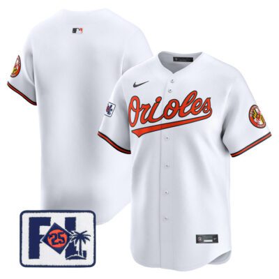 Baltimore Orioles 2025 Spring Training Patch Vapor Premier Limited Jersey - White Team