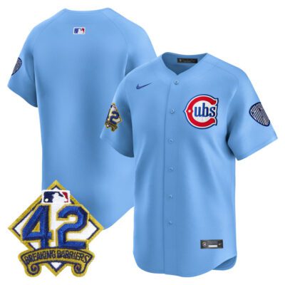 Chicago Cubs 2025 Jackie Robinson Patch Vapor Premier Limited Jersey - Blue Team