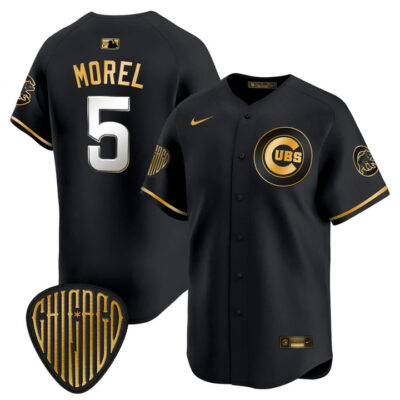 Chicago Cubs 2025 Vapor Premier Limited Jersey - Black Gold Christopher Morel