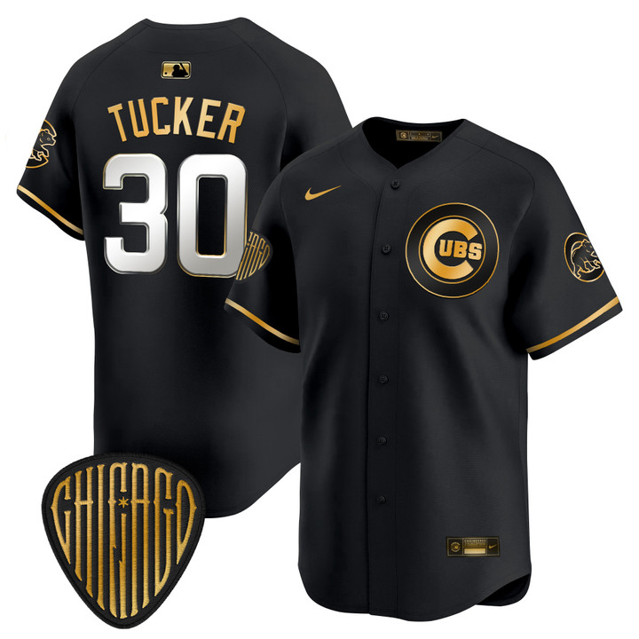 Chicago Cubs 2025 Vapor Premier Limited Jersey - Black Gold Kyle Tucker