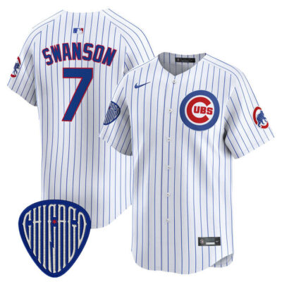 Chicago Cubs 2025 Vapor Premier Limited Jersey - White Dansby Swanson