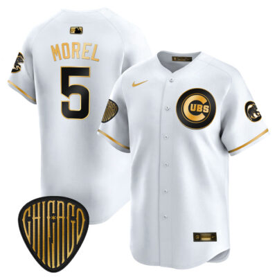 Chicago Cubs 2025 Vapor Premier Limited Jersey - White Gold Christopher Morel