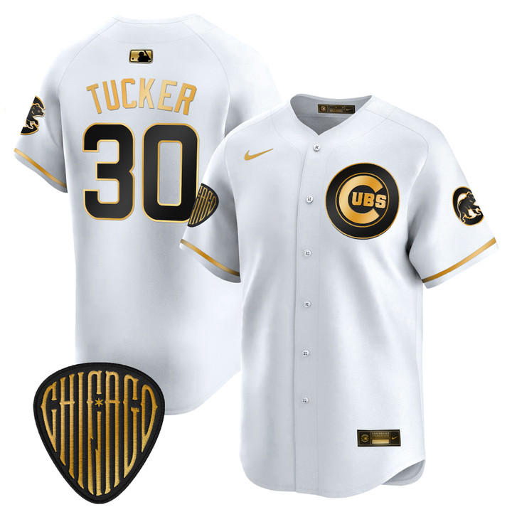 Chicago Cubs 2025 Vapor Premier Limited Jersey - White Gold Kyle Tucker