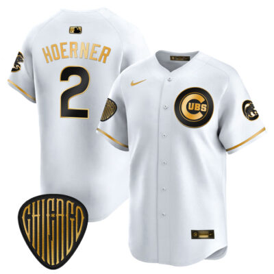 Chicago Cubs 2025 Vapor Premier Limited Jersey - White Gold Nico Hoerner