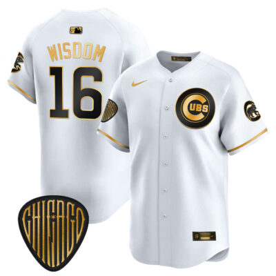 Chicago Cubs 2025 Vapor Premier Limited Jersey - White Gold Patrick Wisdom