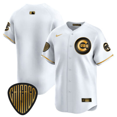 Chicago Cubs 2025 Vapor Premier Limited Jersey - White Gold Team