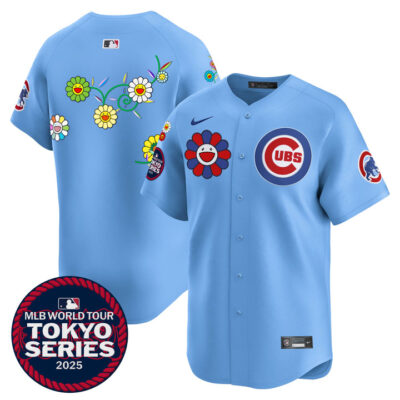 Chicago Cubs Tokyo Series 2025 Vapor Premier Limited Jersey - Stitched Blue Team