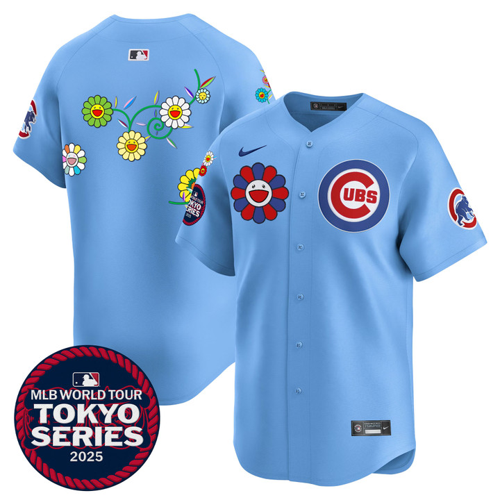 Chicago Cubs Tokyo Series 2025 Vapor Premier Limited Jersey - Stitched Blue Team