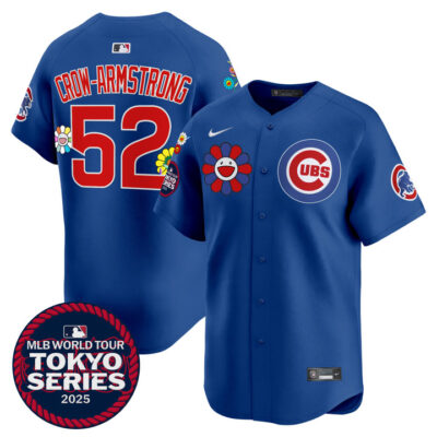 Chicago Cubs Tokyo Series 2025 Vapor Premier Limited Jersey - Stitched Royal Pete Crow-Armstrong
