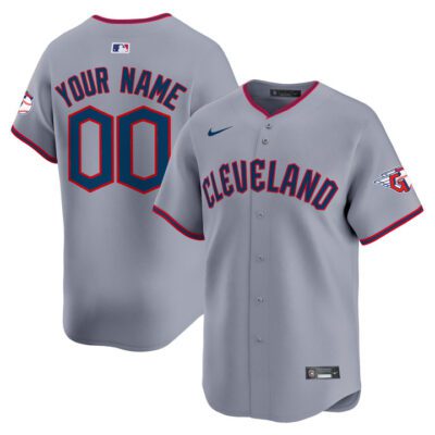Cleveland Guardians 2025 Vapor Premier Limited Custom Jersey - Gray