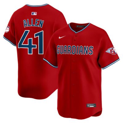 Cleveland Guardians 2025 Vapor Premier Limited Jersey - Red Logan Allen