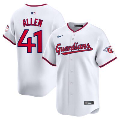 Cleveland Guardians 2025 Vapor Premier Limited Jersey - White Logan Allen