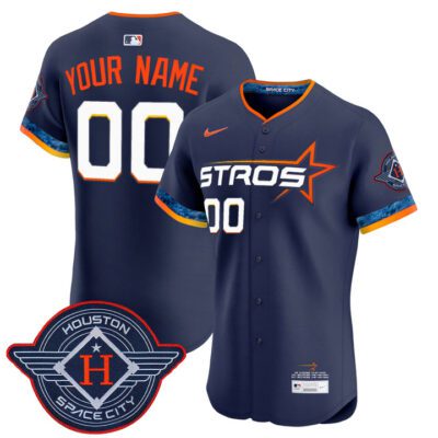 Houston Astros 2025 City Connect Vapor Premier Elite Custom Jersey - Navy