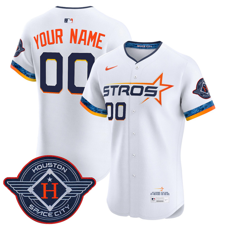 Houston Astros 2025 City Connect Vapor Premier Elite Custom Jersey - White