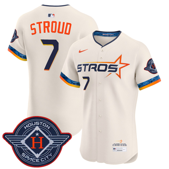 Houston Astros 2025 City Connect Vapor Premier Elite Jersey - Cream CJ Stroud
