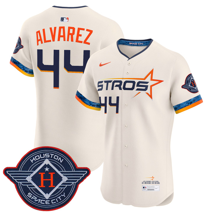 Houston Astros 2025 City Connect Vapor Premier Elite Jersey - Cream Yordan Alvarez
