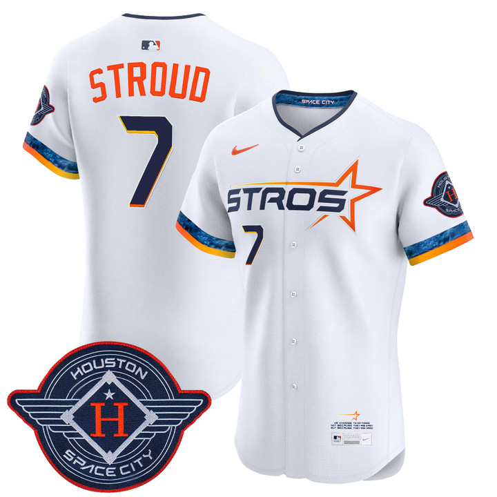 Houston Astros 2025 City Connect Vapor Premier Elite Jersey - White CJ Stroud