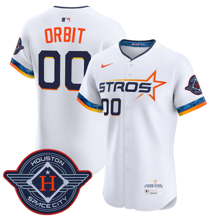 Houston Astros 2025 City Connect Vapor Premier Elite Jersey - White Orbit