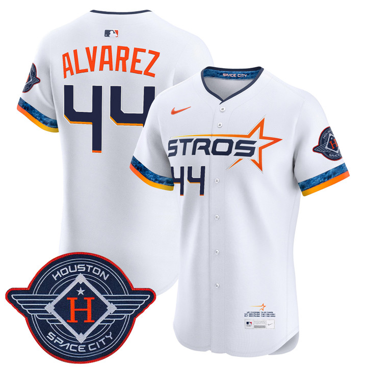 Houston Astros 2025 City Connect Vapor Premier Elite Jersey - White Yordan Alvarez