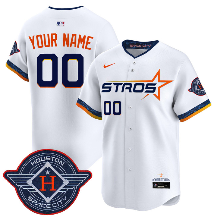 Houston Astros 2025 City Connect Vapor Premier Limited Custom Jersey - White