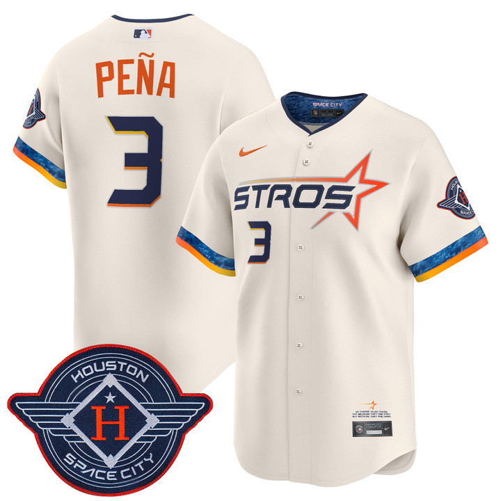 Houston Astros 2025 City Connect Vapor Premier Limited Jersey - Cream Jeremy Pena
