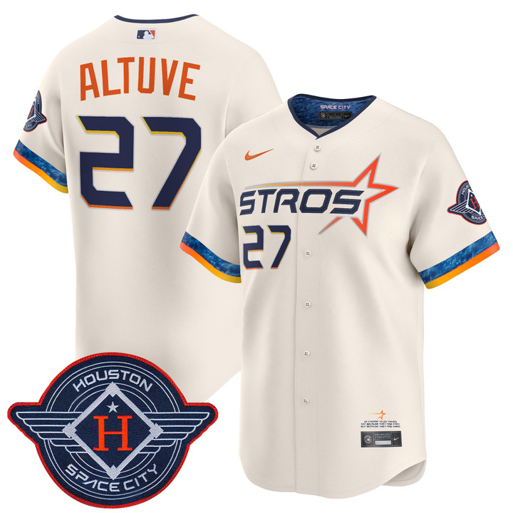 Houston Astros 2025 City Connect Vapor Premier Limited Jersey - Cream Jose Altuve